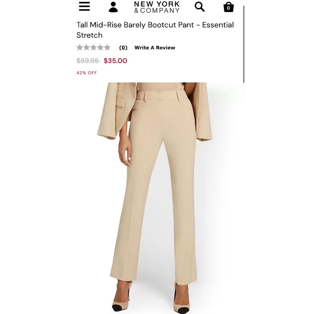 Midrise Tall Work Pant